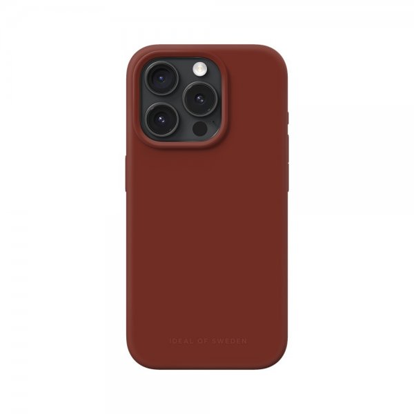 Ideal of Sweden iPhone 15 Pro Skal Silicone Case MagSafe Dark Amber