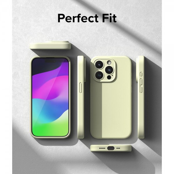 Ringke iPhone 15 Pro Cover Silikone Magnetisk Sunny Lime