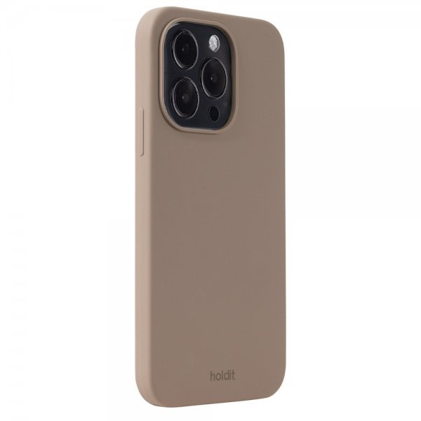 holdit iPhone 15 Pro Cover Silikone Mocha Brown