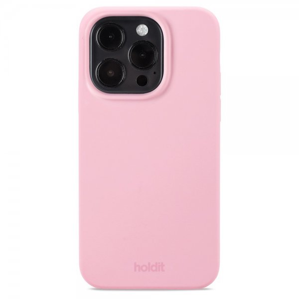 Holdit iPhone 15 Pro Cover Silikone Rosa