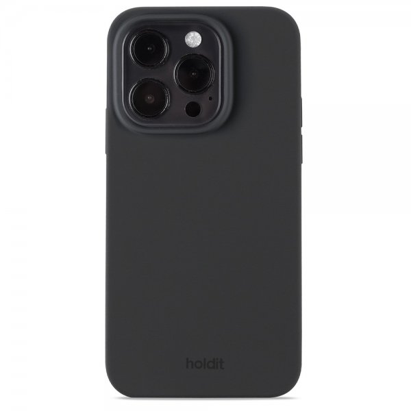 holdit iPhone 15 Pro Cover Silikone Sort