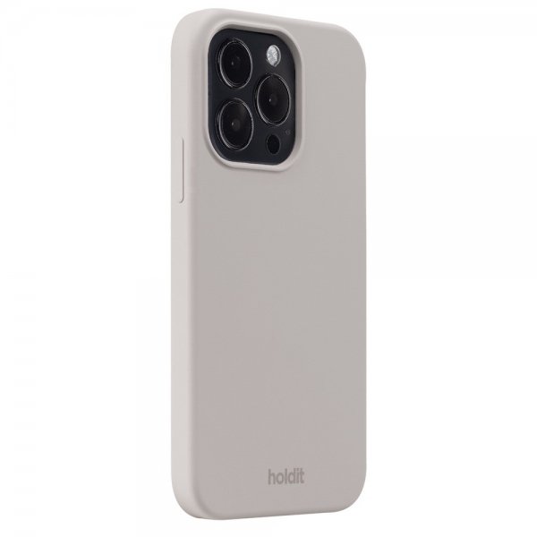 Holdit iPhone 15 Pro Cover Silikone Taupe