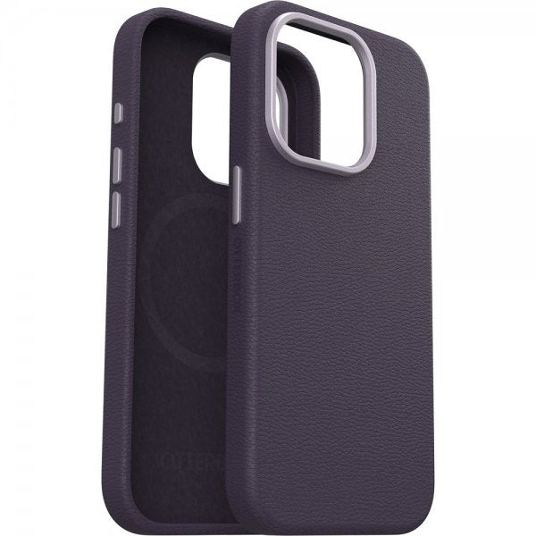 Otterbox iPhone 15 Pro Cover Symmetry Kaktus Læder MagSafe Plum Luxe