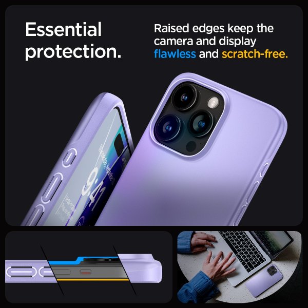 Spigen iPhone 15 Pro Cover Thin Fit Iris Purple