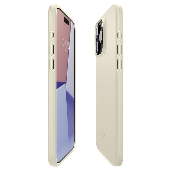 Spigen iPhone 15 Pro Cover Thin Fit Mute Beige