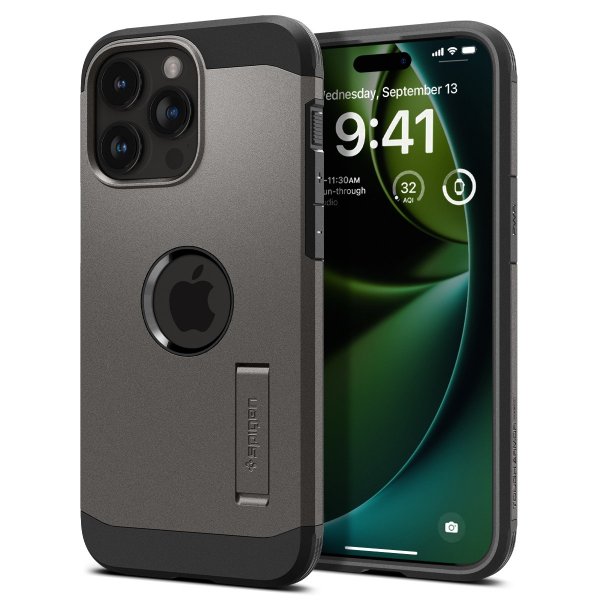 Spigen iPhone 15 Pro Cover Tough Armor MagFit Gunmetal