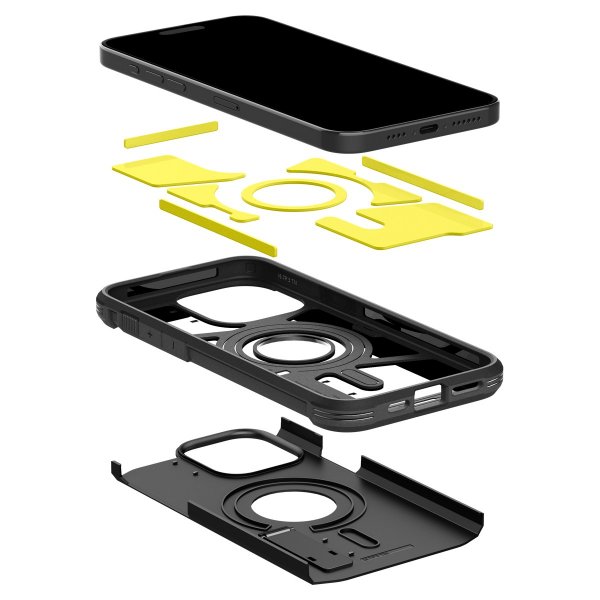 Spigen iPhone 15 Pro Cover Tough Armor MagFit Sort