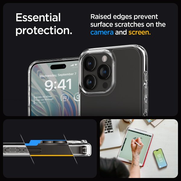Spigen iPhone 15 Pro Cover Ultra Hybrid Crystal Clear