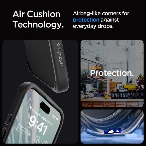 Spigen iPhone 15 Pro Cover Ultra Hybrid Frost Black
