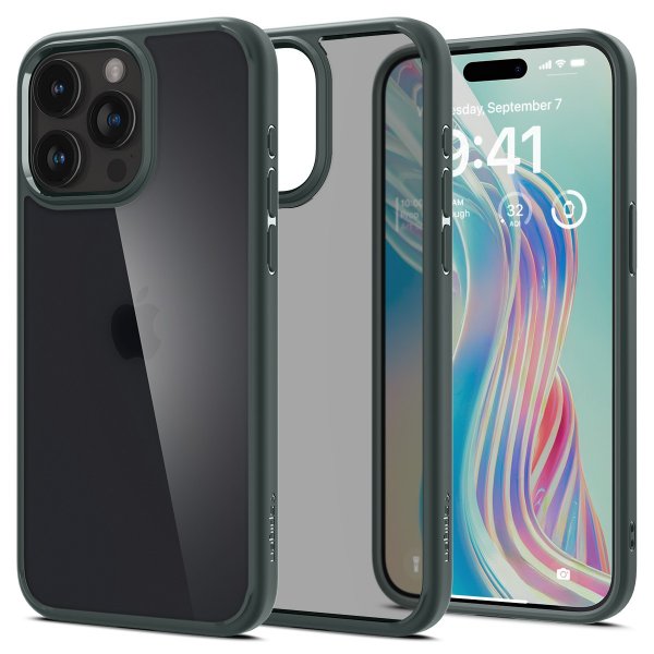 Spigen iPhone 15 Pro Cover Ultra Hybrid Frost Green