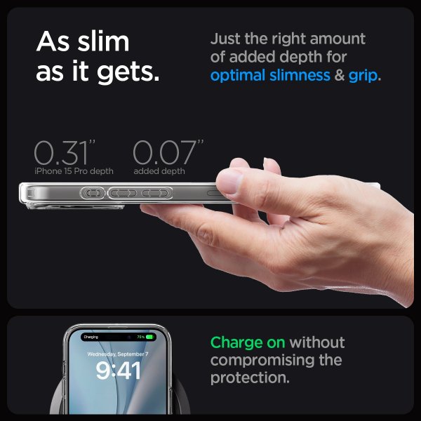Spigen iPhone 15 Pro Cover Ultra Hybrid MagFit Carbon Fiber