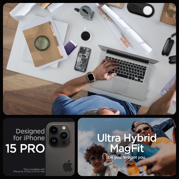 Spigen iPhone 15 Pro Cover Ultra Hybrid MagFit Zero One