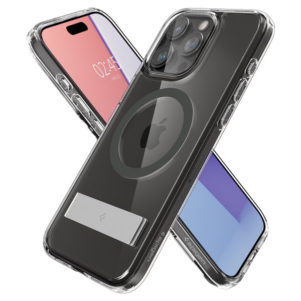 Spigen iPhone 15 Pro Cover Ultra Hybrid S MagFit Graphite