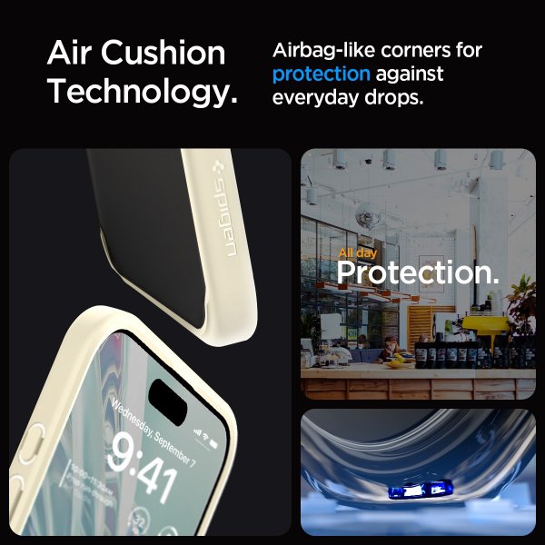 Spigen iPhone 15 Pro Cover Ultra Hybrid Mute Beige