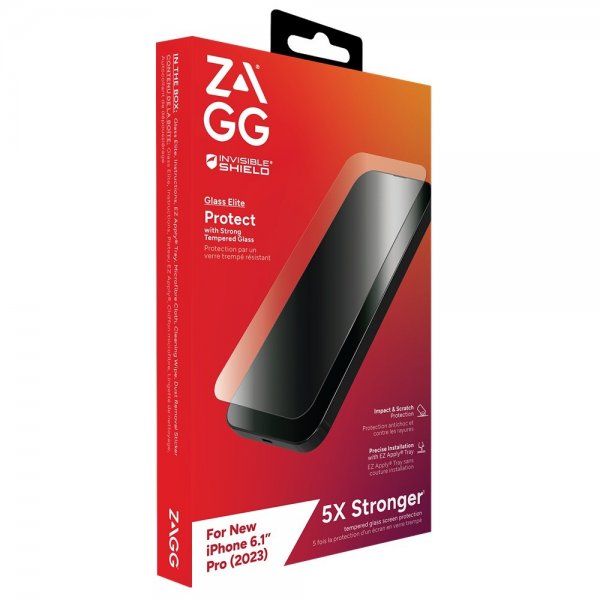 ZAGG InvisibleShield iPhone 15 Pro Skærmbeskyttelse Glass Elite