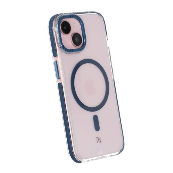 Rvelon iPhone 15 Cover TPU MagSafe Blå