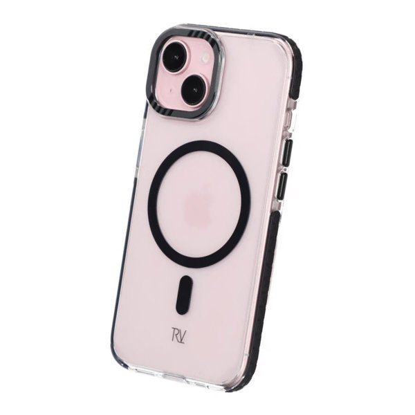 Rvelon iPhone 15 Cover TPU MagSafe Sort Transparent