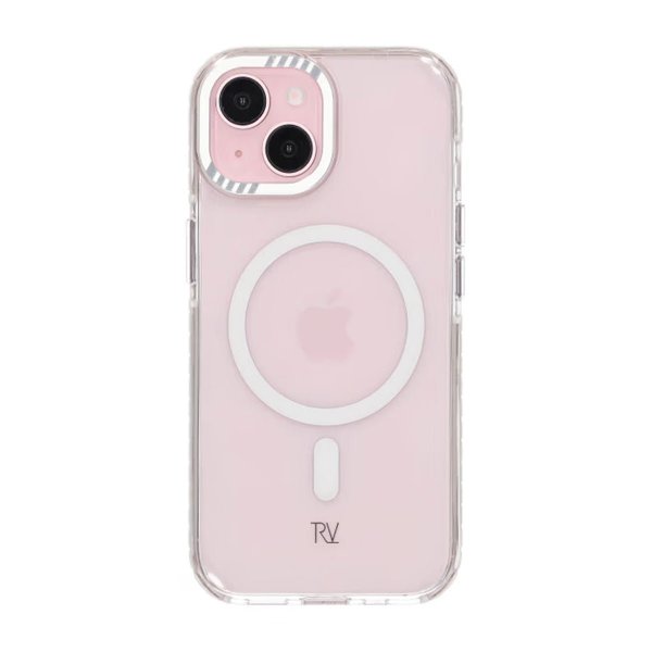 Rvelon iPhone 15 Cover Forstærkede Hjørner Hvid