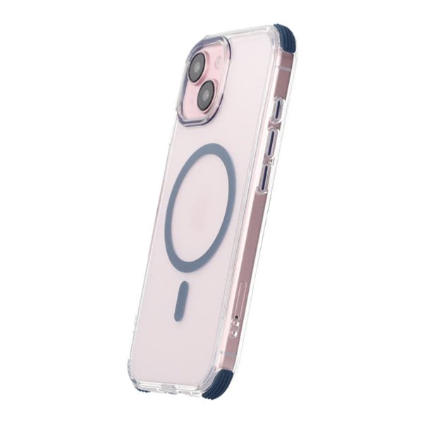 Rvelon iPhone 15 Cover Forstærkede Hjørner Blå