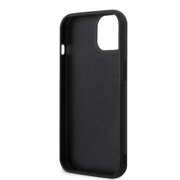 Karl Lagerfeld iPhone 15 Cover 3D Rubber Karl & Choupette Sort