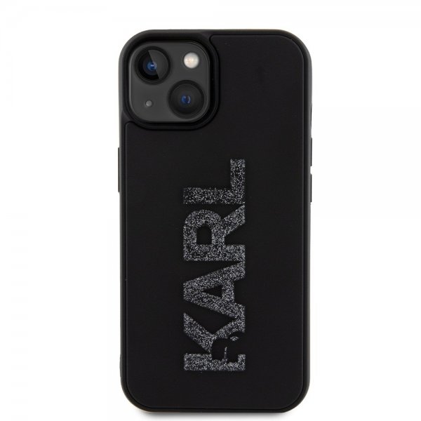 Karl Lagerfeld iPhone 15 Cover 3D Rubber Karl Sort