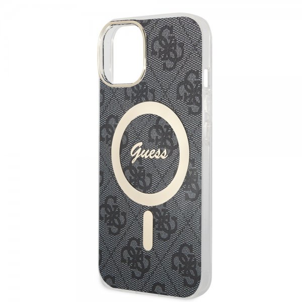 Guess iPhone 15 Cover 4G Pattern MagSafe Sort