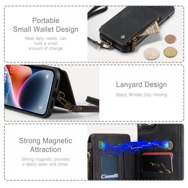 CaseMe iPhone 15 Cover C20 Serie Sort
