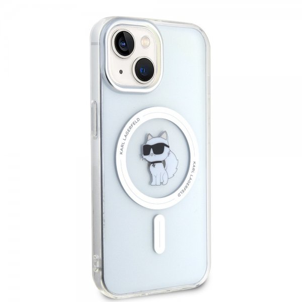 Karl Lagerfeld iPhone 15 Cover Choupette MagSafe Transparent
