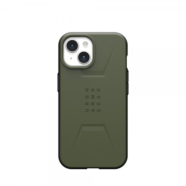 Urban Armor Gear (UAG) iPhone 15 Cover Civilian MagSafe Olive Drab