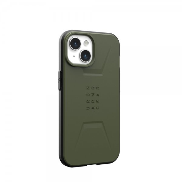 Urban Armor Gear (UAG) iPhone 15 Cover Civilian MagSafe Olive Drab