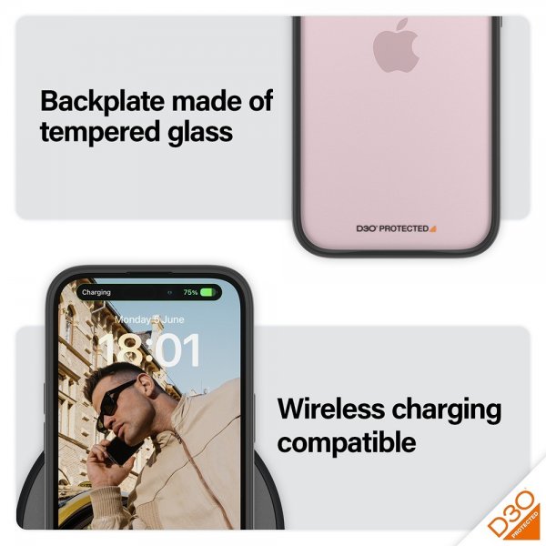 PanzerGlass iPhone 15 Cover ClearCase D3O Sort