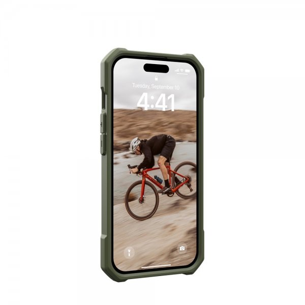 Urban Armor Gear (UAG) iPhone 15 Cover Essential Armor MagSafe Olive Drab