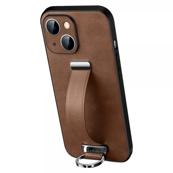 Sulada iPhone 15 Cover Fashion Serie Brun