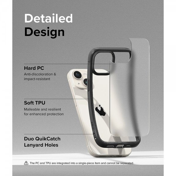 Ringke iPhone 15 Cover Fusion Bold Mat Sort