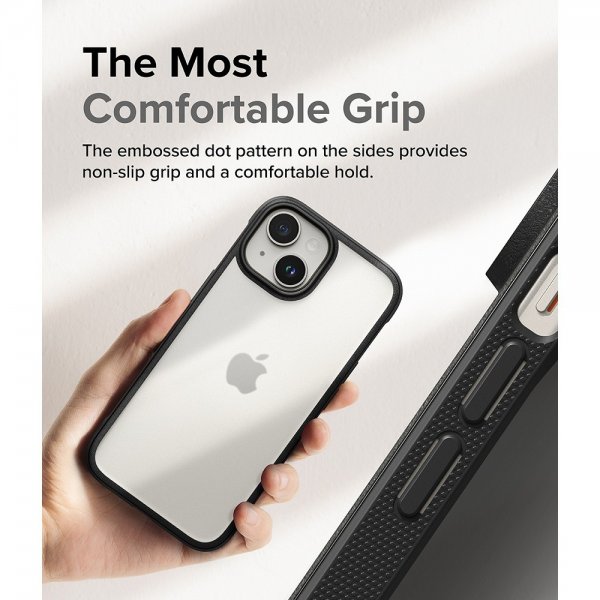 Ringke iPhone 15 Cover Fusion Bold Mat Sort