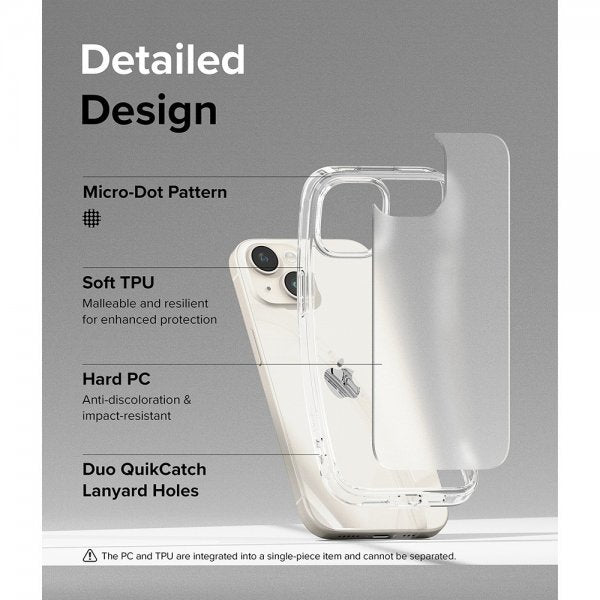 Ringke iPhone 15 Cover Fusion Matte Clear