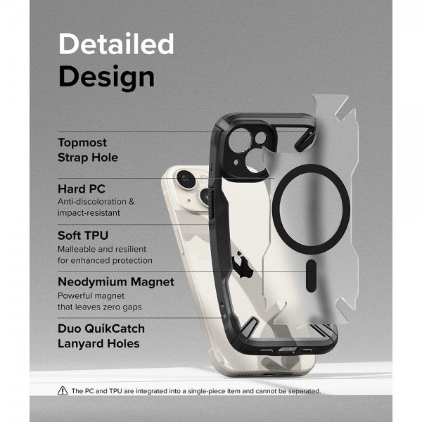 Ringke iPhone 15 Cover Fusion X Magnetic Mat Sort