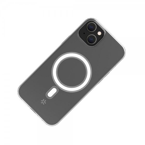 Celly iPhone 15 Cover GELSKINMAG MagSafe Transparent