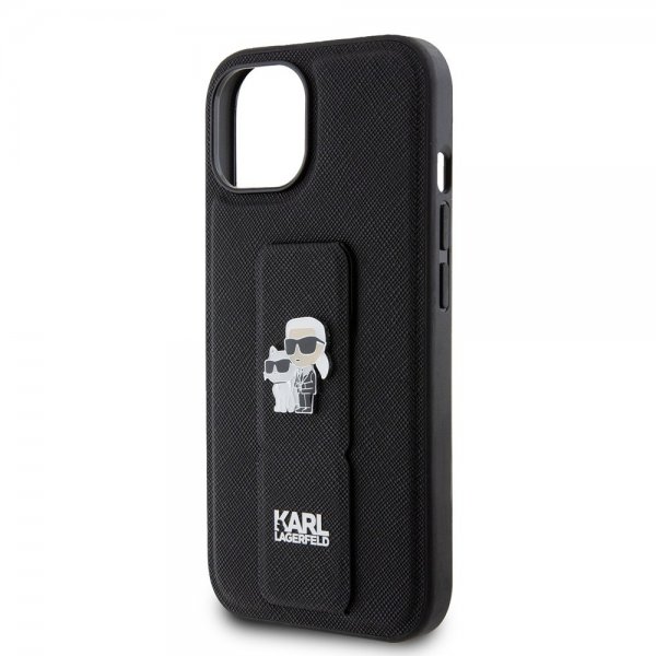 Karl Lagerfeld iPhone 15 Cover Grip Stand Function Sort