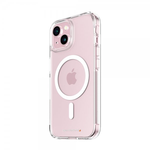 PanzerGlass iPhone 15 Cover HardCase MagSafe D3O Transparent
