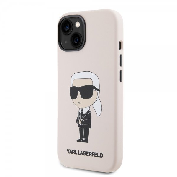 Karl Lagerfeld iPhone 15 Cover Ikonik NFT Rosa