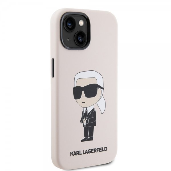 Karl Lagerfeld iPhone 15 Cover Ikonik NFT Rosa