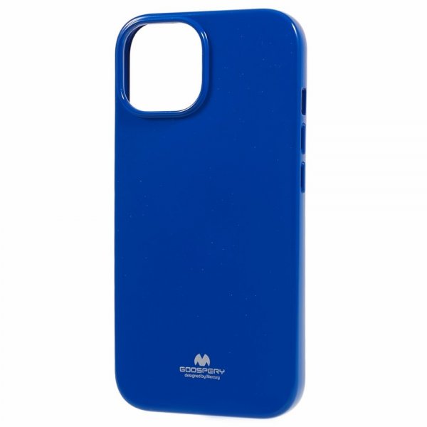 Mercury iPhone 15 Cover Jelly Glitter Blå