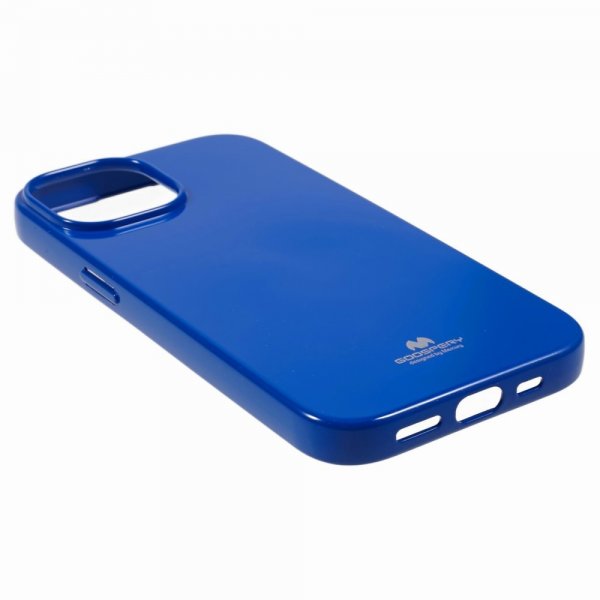 Mercury iPhone 15 Cover Jelly Glitter Blå