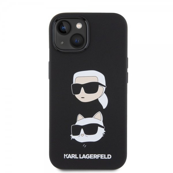 Karl Lagerfeld iPhone 15 Cover Karl & Choupette Sort