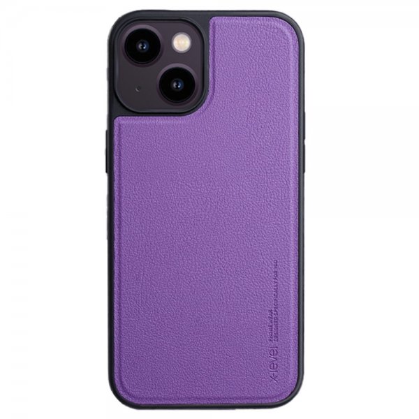 X-Level iPhone 15 Cover Kunstlæder MagSafe Lilla