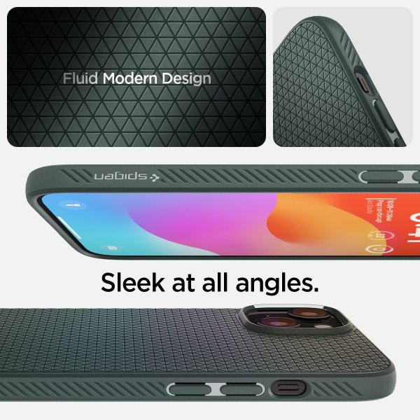Spigen iPhone 15 Cover Liquid Air Abyss Green