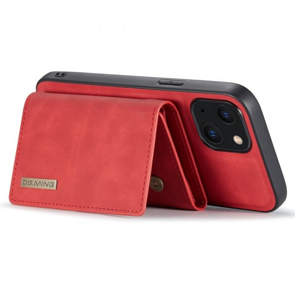 Dg.Ming iPhone 15 Cover M1 Series Aftagelig Kortholder Rød
