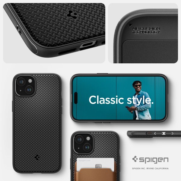 Spigen iPhone 15 Cover Mag Armor MagFit Mat Sort