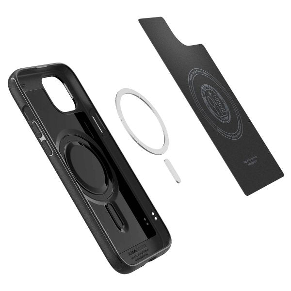 Spigen iPhone 15 Cover Mag Armor MagFit Mat Sort